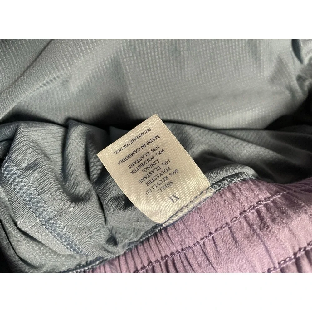 Faherty Swim Trunks Mens XL Blue Floral Shorelite Purple With Gray Lined Beach